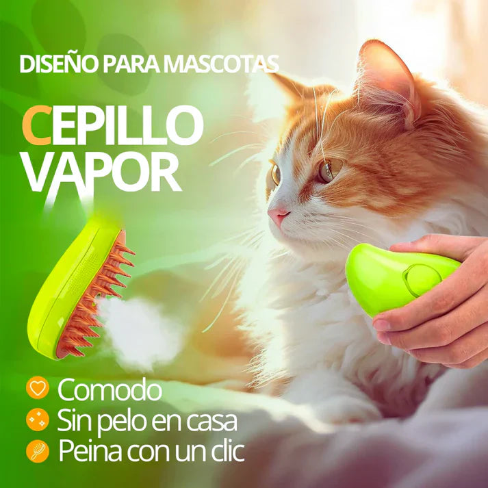 CEPILLO CON VAPOR PARA MASCOTAS