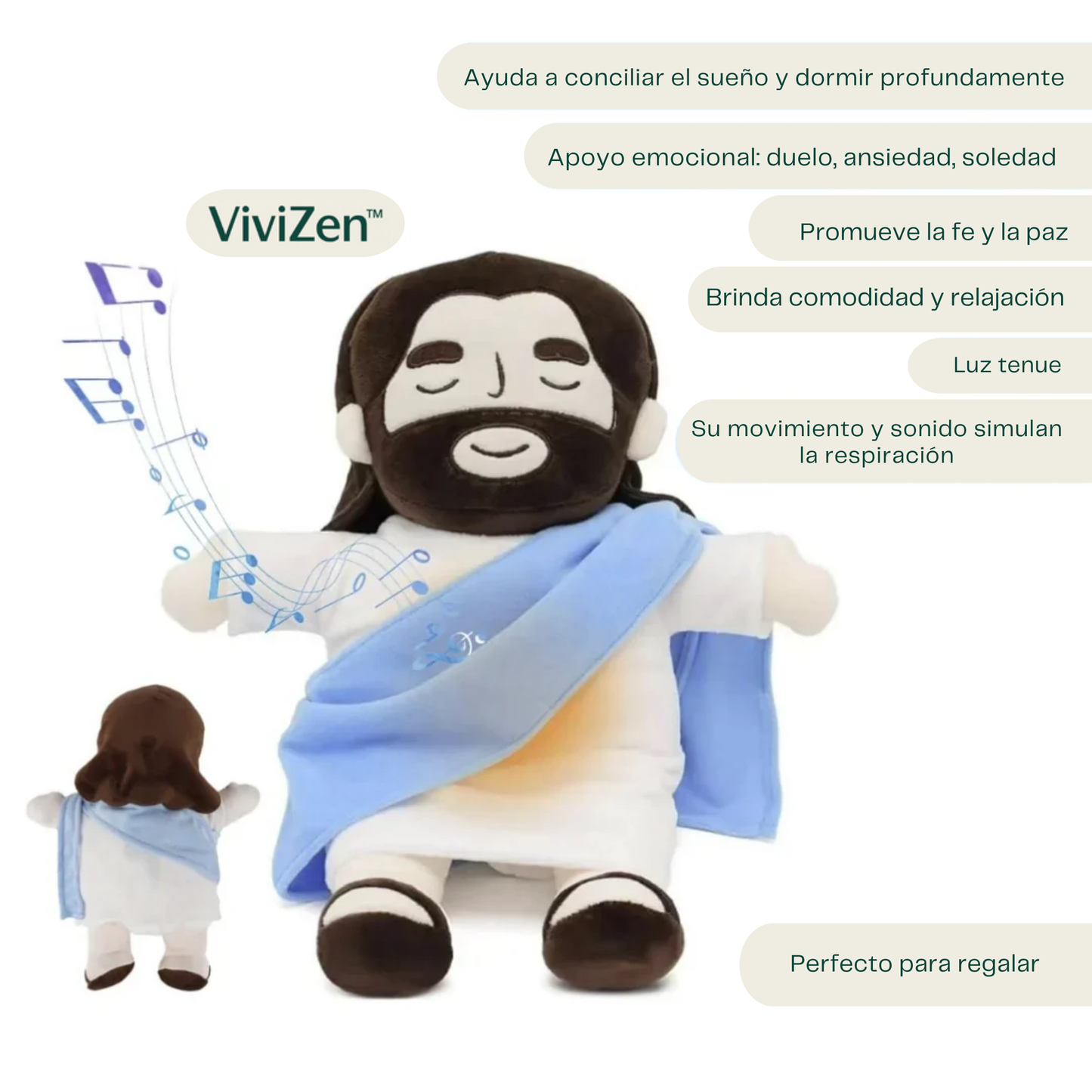 JESÚS QUE RESPIRA y CALMA LA ANSIEDAD Y EL INSOMNIO. (Envío Gratis)