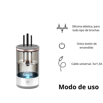 GlowBrush™ - Limpiador Eléctrico de Brochas de Maquillaje + ENVIO GRATIS