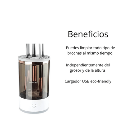 GlowBrush™ - Limpiador Eléctrico de Brochas de Maquillaje + ENVIO GRATIS