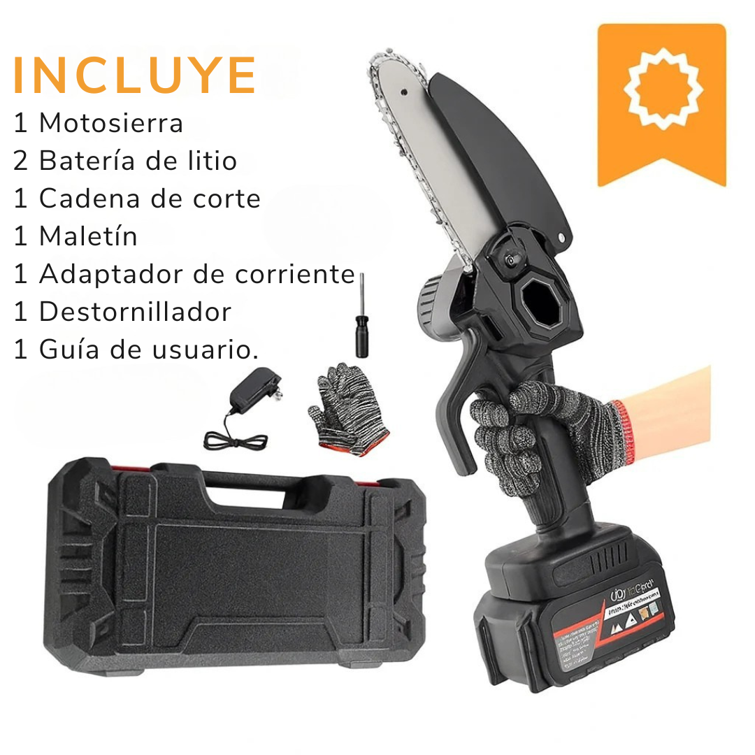 MOTOSIERRA RECARGABLE INALÁMBRICA + Envío Gratis