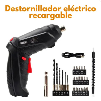 Destornillador Eléctrico Recargable Multiusos.